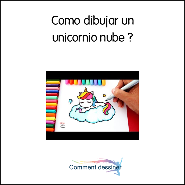 Como dibujar un unicornio nube